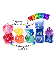 Sui Generis Dice - Rainbow